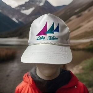 Vintage Dorfman Pacific Lake Tahoe SnapBack Hat 90s Retro